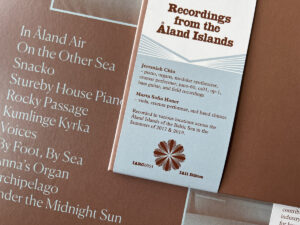 Jeremiah Chiu & Marta Sofia Honer - Recordings from the Åland Islands (IA11 Edition)［LP］：圖片 3