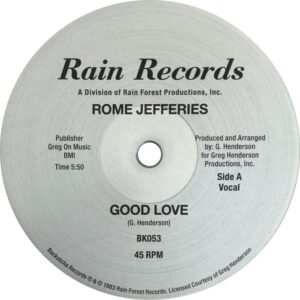 Rome Jefferies - Good Love［12"］